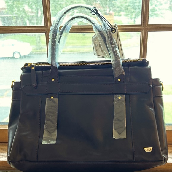 Joy Gryson Handbags - Joy Gryson Vintage IIIbeca satchel espresso brown NWT w/duster convertible strap